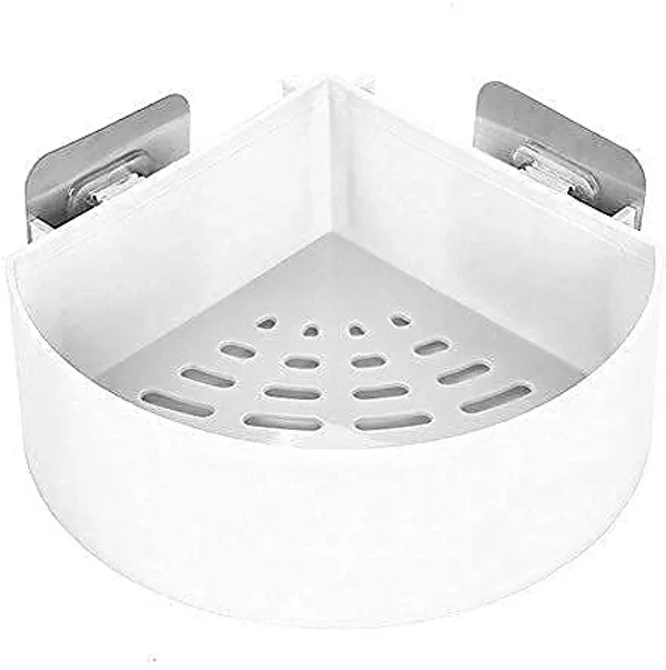 BATHROOM CORNER STAND -  White Colour