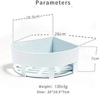 BATHROOM CORNER STAND -  White Colour (543)