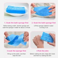 BODY SCRUBBER SPONGE PORORO Soft Exfoliating Sponge, Asian Bath Sponge For Shower (672)