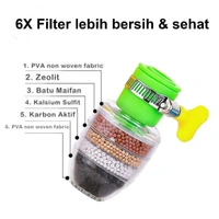6LAYER FINE FILTER FAUCET Activated Carbon Faucet Water Filter – Universal Tap Purifier with 5-Layer Filtration for Clean & Safe Water (704)