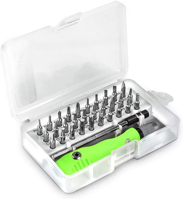 32IN1 SCREW DRIVER SET 32 IN 1 MINI SCREWDRIVER BITS SET WITH MAGNETIC FLEXIBLE EXTENSION ROD