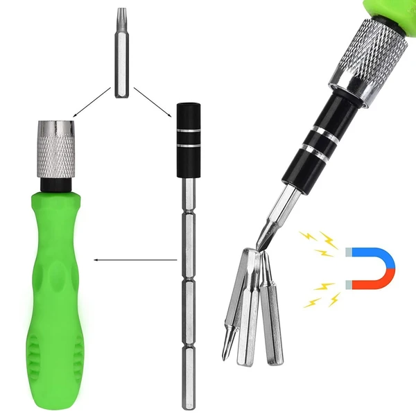 32IN1 SCREW DRIVER SET 32 IN 1 MINI SCREWDRIVER BITS SET WITH MAGNETIC FLEXIBLE EXTENSION ROD