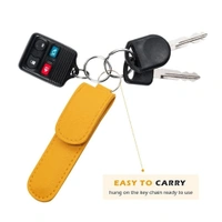 LEATHER EAR CLEANING KIT l "6PCS Steel Ear Cleaning Tool Set in Leather Case  Safe & Durable" (1158)
