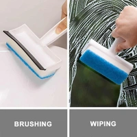 2IN1 GLASS WIPER BRUSH 2 IN 1 GLASS WIPER CLEANING BRUSH MIRROR GROUT TILE CLEANER  (1142)