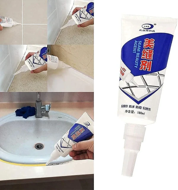 TILES TUBE SEAM BEAUTY AGENT Waterproof Tile Gap / Crack / Grout Filler 