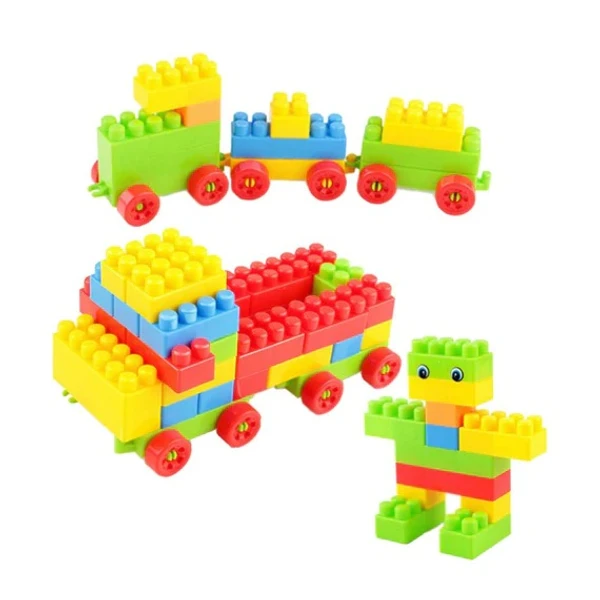 60PCS PLASTIC BLOCKS TOY