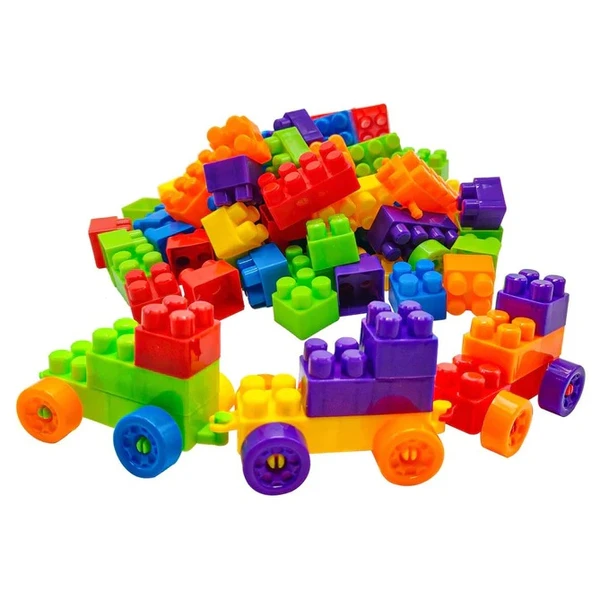 60PCS PLASTIC BLOCKS TOY