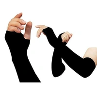 LETS SLIM HAND SLEEVS, Let’s Slim Hand Sleeves –UV Protection & Compression Fit(380) - Black