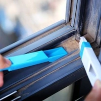 WINDOW CLEANING BRUSH,  Window Cleaning Brush – Efficient 2-in-1 Dust & Glass Cleaner (1099)