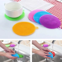5PCS SILICON DISH SCRUBBER (517)
