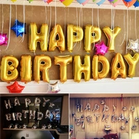 BIRTHDAY FOIL Happy Birthday" Foil Balloons (Pack of 13 Letters, Solid Multi) (801)