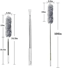 100 INCH MICROFIBER DUSTER "100-Inch Microfiber Duster  Extra-Long and Flexible Duster for Efficient Dusting and Cleaning" (1025)