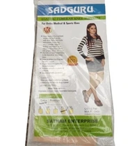ELASTIC TUBULAR KNEE SUPPORT, (XL) Knee Cap for Knee Support (957) - XL, Double Spanish White, 1 Pair