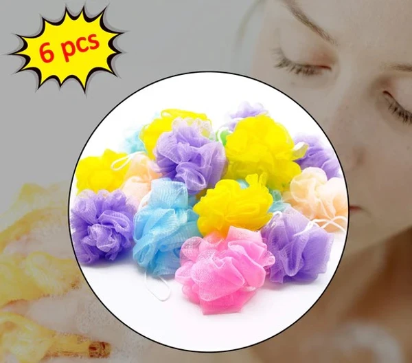 6PCS BATH SPONGE