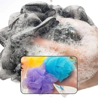 6PCS BATH SPONGE BATH SHOWER LOOFAH SPONGE POUF BODY SCRUBBER (PACK OF 6PCS) (1140)