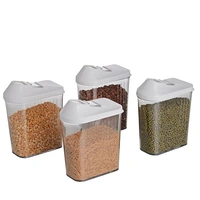 6PCS EASY FLOW CONTAINER 750ML  Plastic Utility Container - 750 ml  (Pack of 6, White) (418)