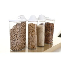6PCS EASY FLOW CONTAINER 750ML  Plastic Utility Container - 750 ml  (Pack of 6, White) (418)