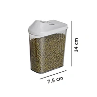 6PCS EASY FLOW CONTAINER 750ML  Plastic Utility Container - 750 ml  (Pack of 6, White) (418)