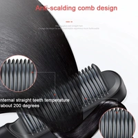STRAIGHT COMB 3 in 1 Ceramic Fast Hair Straightener Comb Brush Hair Styler Hair Straightening Iron Machine for Women PTC Heating Electric Comb Hot Brush with 5 Temperature, Ionic Care, 30s Fast Heating (467)
