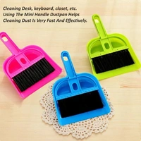 MINI DUSTPAN WITH 2IN1 BRUSH SET Mini Dustpan with Brush Broom Set for Multipurpose Cleaning - 2 pcs (1641)