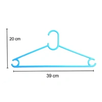 6PCS PLASTIC HANGER SET, 6PCS Plastic Cloth Hangers – Durable, Non-Slip & Space-Saving (640) - Pack of 6
