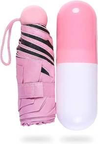 CAPSULE UMBRELLA Compact Mini Umbrella with Capsule Case Cover  (1077)