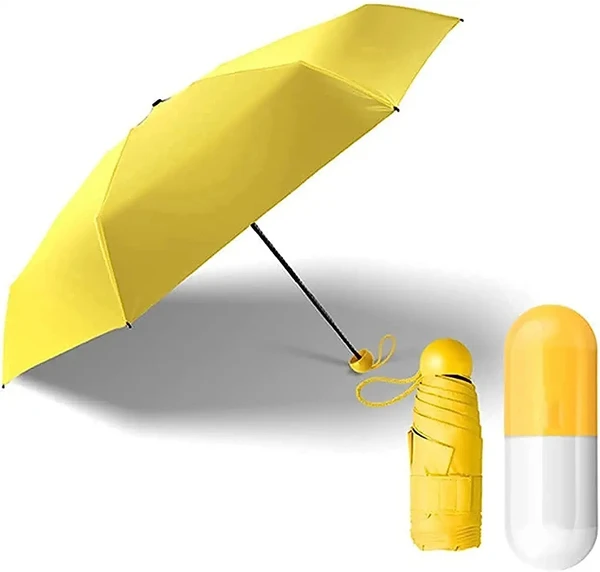 CAPSULE UMBRELLA Compact Mini Umbrella with Capsule Case Cover 