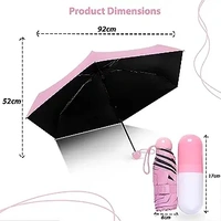 CAPSULE UMBRELLA Compact Mini Umbrella with Capsule Case Cover  (1077)