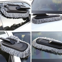 CAR CLEANING DUSTER Super Soft Microfiber Car Duster Exterior with Extendable Handle, Car Brush Duster for Car Cleaning Dusting - Grey (595)