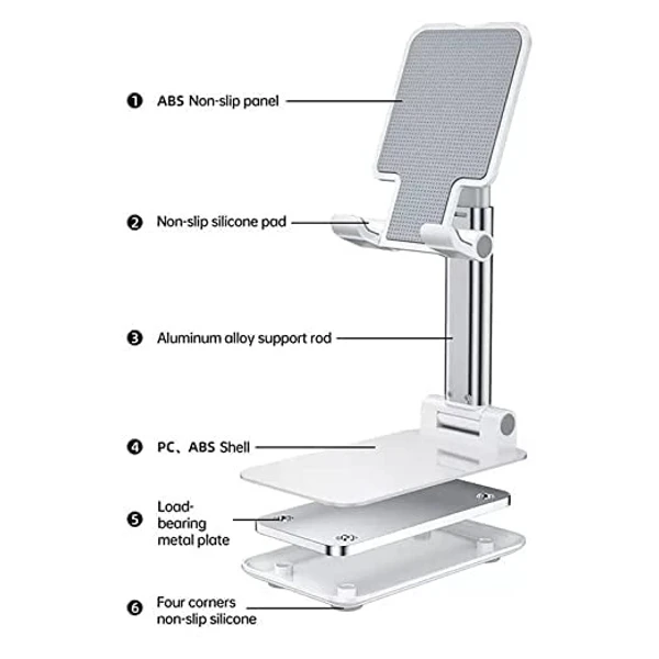 DESK PHONE HOLDER L-311 - WHITE