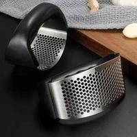 STEEL GARLIC PRESS,  Steel Garlic Press – Effortless & Durable Crusher(703)
