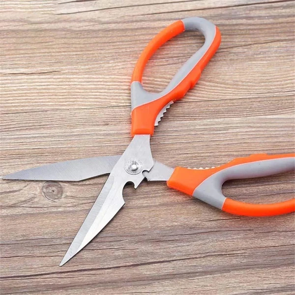 KITCHEN SCISSORS Multi-Function Kitchen Household For Vegetables, Fruit, Cheese & Meat Slices With Bottle Opener Stainless Steel Sea Food Scissor