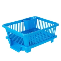 DISH ORGANIZER BASKET PLASTIC SINK DISH DRAINER DRYING RACK  (808)