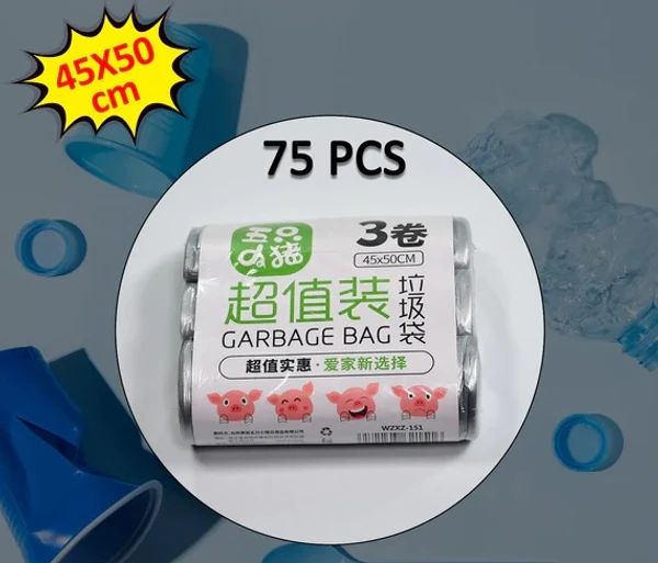 3 ROLL GARBAGE BAG 45*50