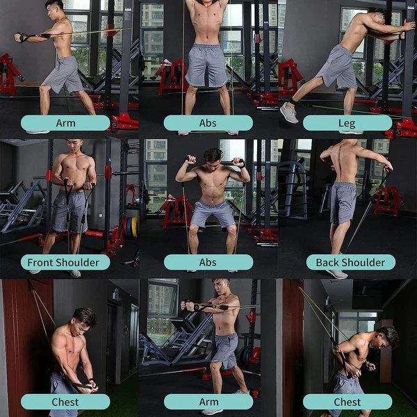 11PCS GYM ROPE EXERCISE