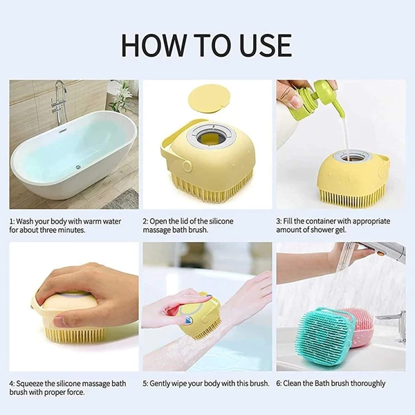 SILICON BATH BRUSH