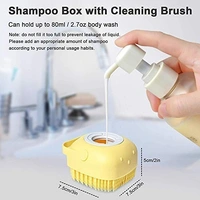 SILICON BATH BRUSH, Silicone Bath Brush – Gentle Exfoliation & Deep Cleansing (1216)