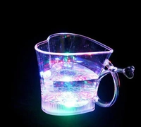 HEART LED COLOUR CUP,  Heart LED Color Cup – Glow-in-the-Dark Romantic Drinkware (1228)