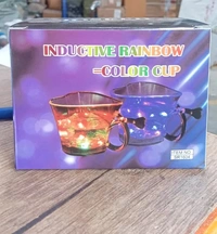 HEART LED COLOUR CUP,  Heart LED Color Cup – Glow-in-the-Dark Romantic Drinkware (1228)