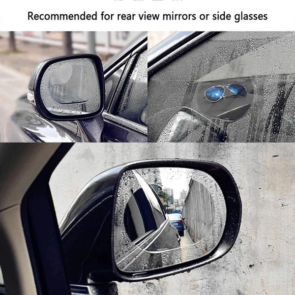 CAR MIRROR ANTI FOG STICKER