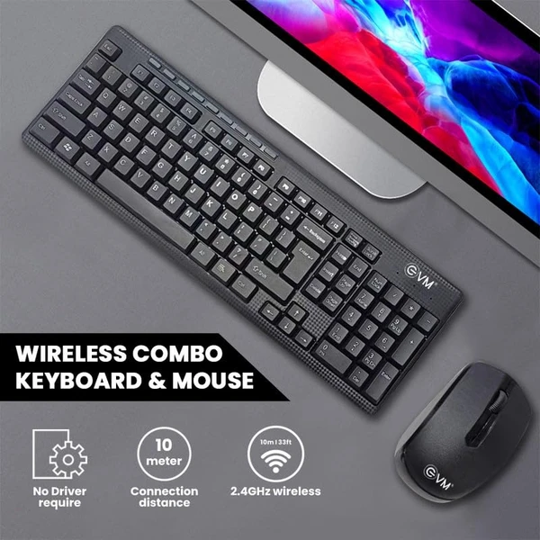 WIRELESS KB MOUSE COMBO - Black