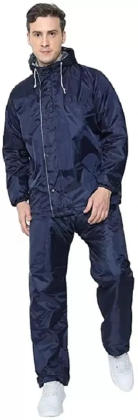 3XL RAINCOAT REVERSIBLE, Reversible Solid Raincoat for Men & Women – Waterproof, Lightweight,All-Weather Rain Suit(1111)