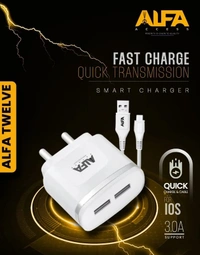 ALFA TYPE C CHARGER,  Alfa Type-C Charger – Fast & Efficient Charging Solution (1104)