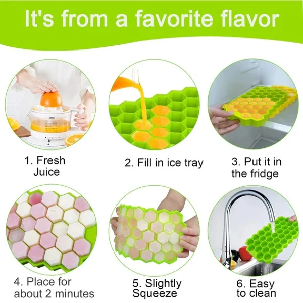 32 CAVITY SILICON ICE TRAY - Green