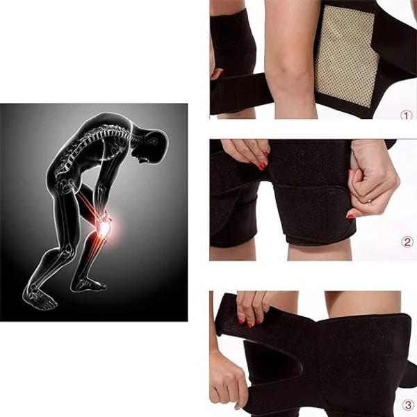 Magnetic Therapy Hot Knee Belt - 1 Pair