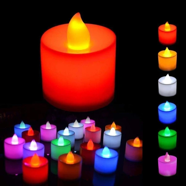 24PCS COLOUR LED DIYA