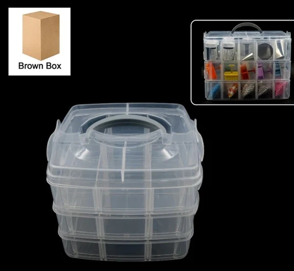 18 GRID 3 LAYER STORAGE BOX