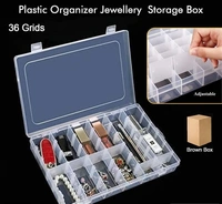 36 GRID ORGANIZER BOX,  36-Grid Organizer Box – Multi-Compartment Storage for Jewelry, Crafts & Accessories (1273)