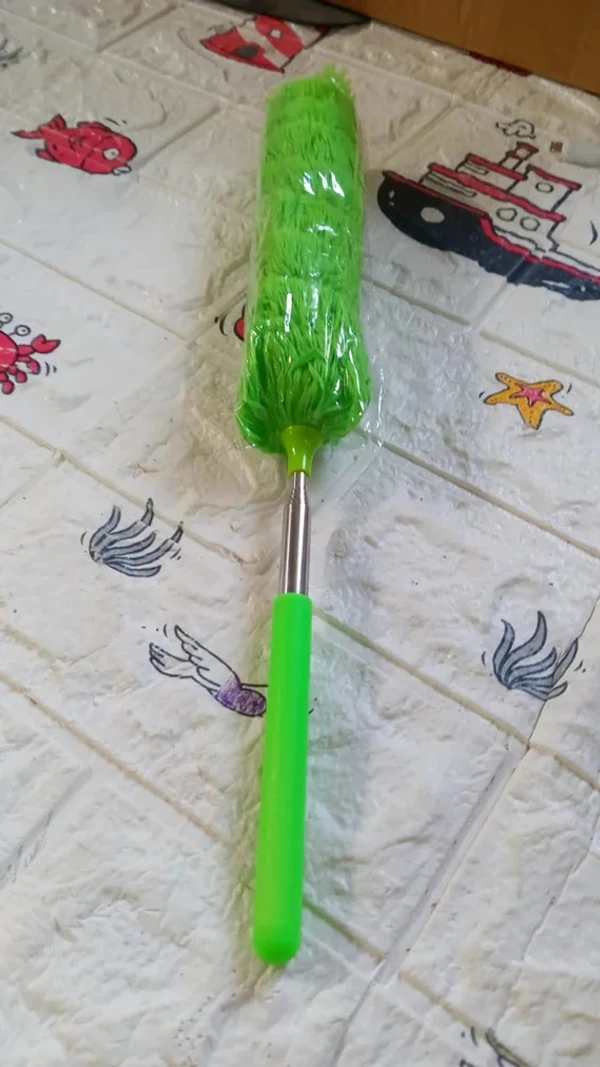 ADJUSTABLE MICROFIBER DUSTER GREEN