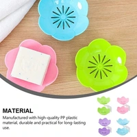 2LAYER FLOWER SOAP DISH DABBLE LAYER FLOWER SELF DRAINING SOAP DISH HOLDER,  (1660)